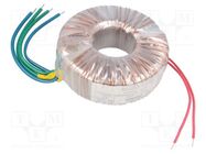 Transformer: toroidal; 300VA; 230VAC; 12V; 12V; 12.5A; 12.5A; H: 58mm INDEL