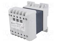 Transformer: mains; 100VA; 230VAC; 24V; Leads: terminal block; IP21 BREVE TUFVASSONS