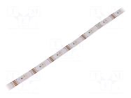 Programmable LED tape; RGB; 5050; LED/m: 30; 10mm; IP20; 140°; 9W/m WORLDSEMI