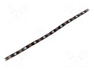 Programmable LED tape; RGB; 5050; LED/m: 30; 10mm; IP20; 140°; 9W/m WORLDSEMI