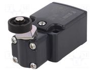 Limit switch; lever R 40mm, plastic roller Ø20mm; NO + NC; 6A PIZZATO ELETTRICA