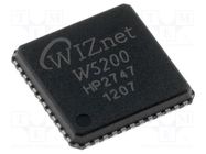 IC: Ethernet controller; SPI; QFN48; -40÷85°C; Ch: 8; 3.3VDC WIZNET