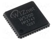 IC: Ethernet controller; SPI; QFN48; -40÷85°C; Ch: 8; 3.3VDC WIZNET