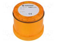 Module: light signaller; orange; LED; 24VDC; IP65; Ø70x65.5mm WERMA