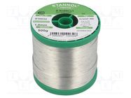 Tin; lead free; Sn99,3Cu0,7; 1mm; 0.5kg; reel; 227°C; Flux: SW33 