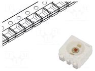 LED; red; SMD; 3528,PLCC6; 12.1÷24.2lm; 3.55÷9cd; 1.9÷2.5VDC; 120° ams OSRAM