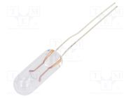 Filament lamp: miniature; 6VDC; 40mA; Bulb: T1 1/4; Ø: 4.2mm Goobay