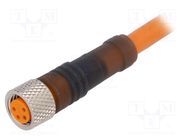 Connection lead; M8; PIN: 4; straight; 2m; plug; 60VAC; 4A; RKMV; IP67 LUMBERG AUTOMATION