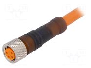 Cable: for sensors/automation; M8; PIN: 4; straight; 2m; plug; 60VAC LUMBERG AUTOMATION