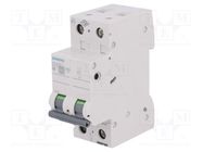 Circuit breaker; 400VAC; Inom: 2A; Poles: 2; for DIN rail mounting SIEMENS