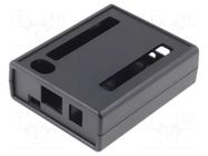 Enclosure: for computer; BeagleBone Black; ABS; black; X: 77mm HAMMOND