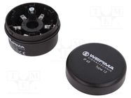 Signallers accessories: base; black; IP65; Ø70x26.5mm; -20÷50°C WERMA