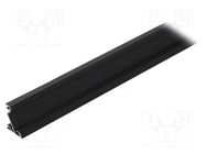 Profiles for LED modules; black; L: 1m; CORNER14; aluminium TOPMET