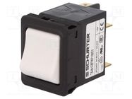 Circuit breaker; Urated: 240VAC; 60VDC; 10A; DPST; Poles: 2; 34x26mm SCHURTER