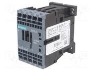 Contactor: 3-pole; NO x3; Auxiliary contacts: NC; 24VDC; 9A; 3RT20 SIEMENS