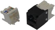 CAT6 RJ45 MODULAR JACK, 8 POSITION, 1 PORT