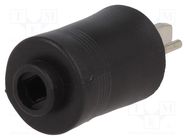 Connector: loudspeaker; plug; male; plastic; screw terminal 