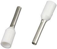 TERMINAL, FERRULE, 8 X 1.1MM, WHITE