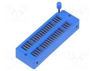 Socket: integrated circuits; ZIF; DIP40; 7.62/15.24mm; THT; 50VDC ECE