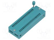 Socket: integrated circuits; ZIF; DIP40; 15.24mm; THT; demountable 