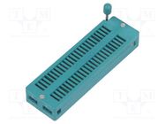 Socket: integrated circuits; ZIF; DIP48; 7.62/15.24mm; THT; 50VDC 