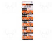 Battery: alkaline; LR41,coin,R736; 1.5V; non-rechargeable; 10pcs. MAXELL