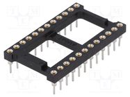 Socket: integrated circuits; DIP24; Pitch: 2.54mm; precision; THT 