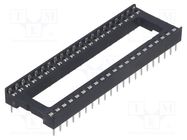 Socket: integrated circuits; DIP42; 15.24mm; THT; Pitch: 2.54mm CONNFLY