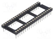 Socket: integrated circuits; DIP40; Pitch: 2.54mm; precision; THT 