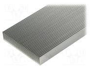 Heatsink: extruded; grilled; natural; L: 1000mm; W: 90mm; H: 17mm 