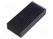 Heatsink: extruded; grilled; black; L: 100mm; W: 45mm; H: 22mm FISCHER ELEKTRONIK