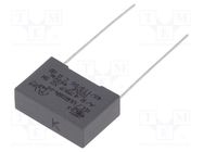 Capacitor: polypropylene; X2; R47 X2; 22nF; 18x6x12mm; THT; ±10% KEMET