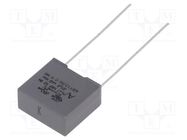 Capacitor: polypropylene; X2; R47 X2; 10nF; 13x6x12mm; THT; ±10% KEMET