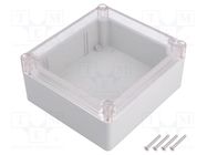 Enclosure: multipurpose; X: 115mm; Y: 125mm; Z: 58mm; ABS; grey; IP65 KRADEX