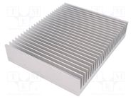 Heatsink: extruded; grilled; natural; L: 200mm; W: 250mm; H: 50mm FISCHER ELEKTRONIK