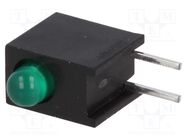 LED; in housing; 3mm; No.of diodes: 1; green; 10mA; 60°; 1mcd BROADCOM (AVAGO)