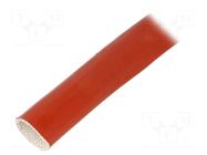 Insulating tube; fiberglass; brick red; -60÷250°C; Øint: 20mm FAVIER