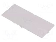 Front panel; without frame,with holder; grey ITALTRONIC