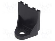 Holder; screw,push-in; Body: black; Mat: polyamide,polyamide 66 MTA