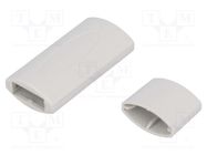 Enclosure: for USB; X: 18mm; Y: 33mm; Z: 8.5mm; ABS; grey; UL94HB GAINTA