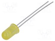 LED; 5mm; yellow; 0.9÷2.1mcd; 50°; Front: convex; 1.8÷2.5VDC BROADCOM (AVAGO)