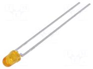 LED; yellow; 3mm; 9.2÷15mcd; 45°; Front: convex; 2÷2.4VDC BROADCOM (AVAGO)
