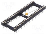 Socket: integrated circuits; DIP40; Pitch: 2.54mm; precision; THT 