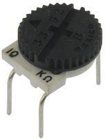 TRIMMER POTENTIOMETER, 10KOHM 1TURN THROUGH HOLE