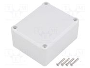 Enclosure: multipurpose; X: 74mm; Y: 89mm; Z: 41mm; polystyrene; grey KRADEX