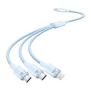 USB 2.0 A to 3in1 3A cable Vention CTPLG 1.5M (blue), Vention