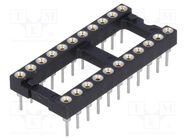 Socket: integrated circuits; DIP22; Pitch: 2.54mm; precision; THT 