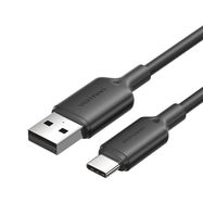 USB 2.0 A to USB-C 3A cable Vention CTQBH 2M (black), Vention