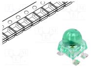 LED; SMD; green; 7200÷16000mcd; 4.2x4.2x6.5mm; 30°; 2.8÷3.8V; 20mA 