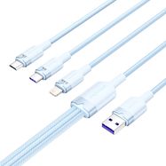 USB 2.0 A to 3-in-1 6A cable Vention CTRLG 1.5M (blue), Vention